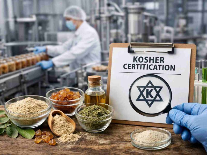 Comment la certification Kosher influence la production d’additifs alimentaires naturels